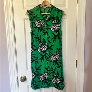 Vintage Hanae Mori Ban-Lon by Vivid Polyester Dress Made in Japan